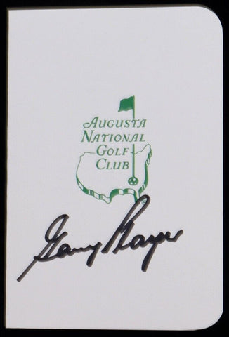 Gary Player Signed Original Augusta National Golf Club Scorecard (JSA COA)