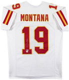 Joe Montana Authentic Signed White Pro Style Jersey Autographed BAS