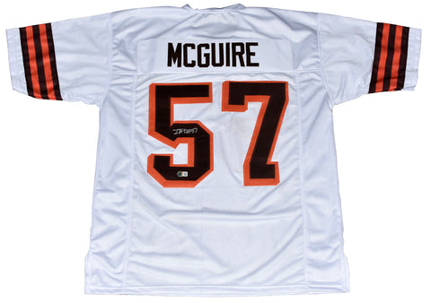 ISAIAH McGUIRE SIGNED CLEVELAND BROWNS #57 COLOR RUSH JERSEY BECKETT