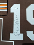 FRAMED CLEVELAND BROWNS BERNIE KOSAR AUTOGRAPHED SIGNED JERSEY BECKETT HOLO