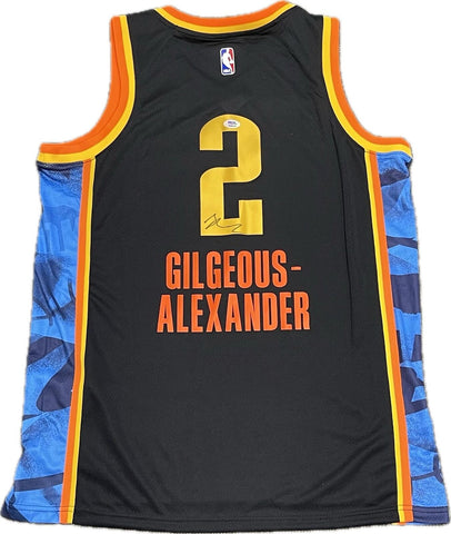 Shai Gilgeous-Alexander signed jersey PSA Oklahoma City Thunder Autographed