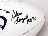 Steve Largent & Jim Zorn Autographed Seahawks Football (Smudged) MCS Holo 83902