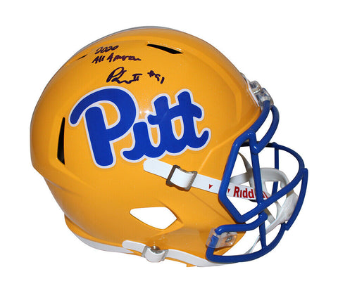 Patrick Jones Autographed Pittsburgh Panthers F/S Speed Helmet Beckett 37979