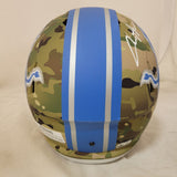 AIDAN HUTCHINSON SIGNED DETROIT LIONS F/S CAMO SPEED REPLICA HELMET BECKETT