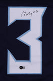 Caleb Farley Signed Tennessee Titans Jersey (Beckett Holo) 1st Round Pk 2021 D.B