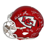 Kansas City Chiefs SB 57 Team Signed Helmet Mahomes, Kelce, Reid + 23 Beckett