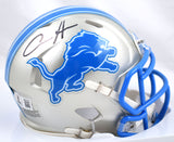 Aidan Hutchinson Autographed Lions 2024 Speed Mini Helmet - Beckett W Hologram