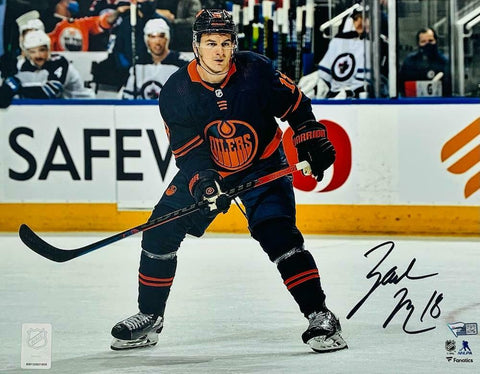 ZACH HYMAN Autographed Edmonton Oilers 11" x 14" Photograph FANATICS