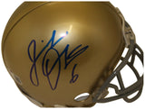 Jeremiah Owusu-Koramoah Autographed Notre Dame VSR4 Mini Helmet BAS 34751