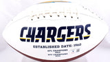 Winslow Fouts Joiner Autographed Chargers Logo Football w/HOF- Beckett W Holo