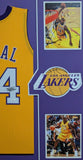 FRAMED L.A. LAKERS SHAQUILLE O'NEAL AUTOGRAPHED SIGNED JERSEY JSA COA