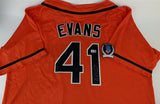 Darrell Evans Signed San Francisco Giants Throwback Jersey Beckett Witness Holo