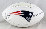 Sony Michel Signed New England Patriots Logo Football w/ SB Champs- Beckett Auth