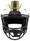 Saints Derek Carr & Michael Thomas Signed Lunar Speed Flex F/S Helmet BAS Wit