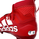 Patrick Mahomes Chiefs Signed Red Adidas Game Model Team Issued Cleat BAS R