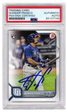 Wander Franco Signed Rays 2022 Bowman Rookie Baseball Card #12 - (PSA/DNA)