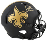 Saints Derek Carr Signed Eclipse Full Size Speed Rep Helmet BAS Witnessed