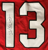 Kurt Warner Arizona Signed Red Football Jersey JSA Hologram