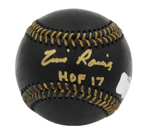 Tim Raines Signed Montreal Expos Rawlings OML Black Baseball with "HOF 17" Insc