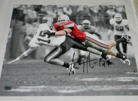 AJ HAWK AUTOGRAPHED SIGNED OSU OHIO STATE BUCKEYES 16x20 SPOTLIGHT PHOTO COA