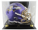 Ravens Kyle Hamilton Signed Flash Full Size Speed Rep Helmet w/ Case BAS Wit