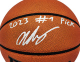 VICTOR WEMBANYAMA AUTOGRAPHED IO BASKETBALL SPURS 2023 1 PICK FANATICS 224374