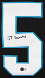 Ja'Tavion Sanders Authentic Signed Black Pro Style Jersey BAS Witnessed