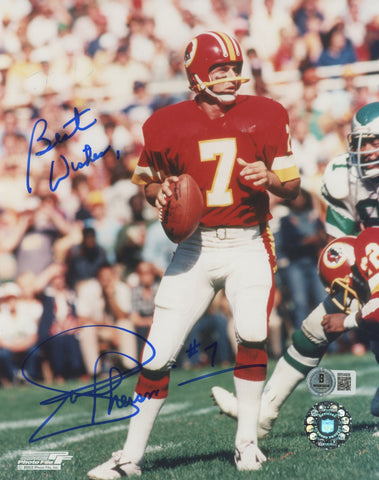 Redskins Joe Theismann "Best Wishes" Authentic Signed 8x10 Photo BAS #BR54908