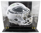 Eagles A.J. Brown Signed STS III Full Size Speed Rep Helmet W/ Case BAS Witness