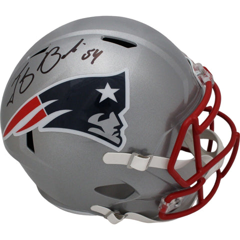 Tedy Bruschi Autographed New England Patriots F/S Helmet Beckett 44962