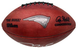 TOM BRADY Autographed "Let's Go" Metallic Patriots Logo Football FANATICS LE 12