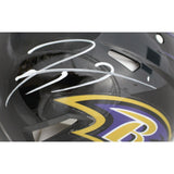 Ray Lewis Autographed Baltimore Ravens Authentic Speed Helmet Beckett 29519