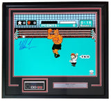 Mike Tyson Signed Framed 16x20 Punch Out Boxing Photo w/ Controller JSA Hologram