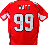 JJ Watt Autographed Red Pro Style Jersey- JSA W Auth *L9