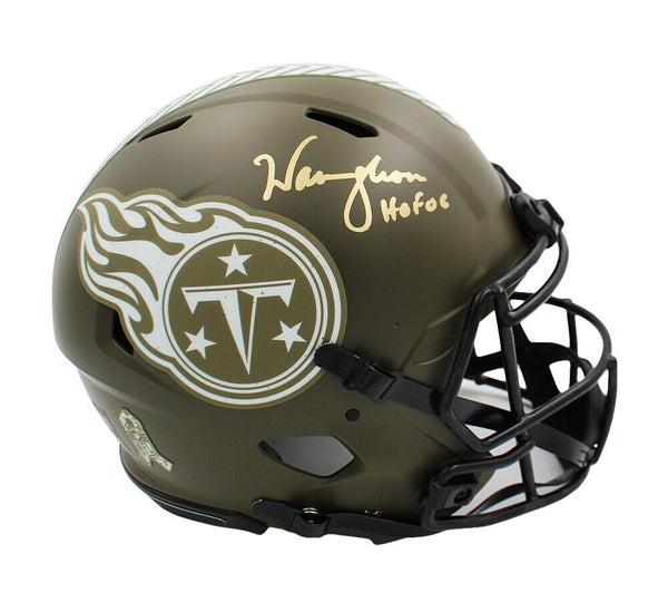 Warren Moon Signed Tennessee Titans Speed Authentic STS NFL Helmet - HOF 06