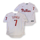 Trea Turner Autographed Philadelphia Phillies Nike Baseball Jersey Beckett