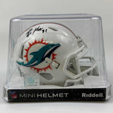 Autographed/Signed Raheem Mostert Miami Dolphins Mini Helmet Beckett BAS COA