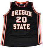 GARY PAYTON AUTOGRAPHED OREGON STATE BEAVERS #20 BASKETBALL JERSEY BECKETT