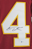 Gary Clark Autographed Maroon Pro Style Jersey- BAS Auth