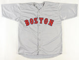 Keith Foulke Signed Boston Red Sox Gray Jersey (Beckett) 2004 World Champ Closer