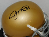 Joe Montana Autographed Notre Dame Schutt Mini Helmet - JSA W Auth *Black