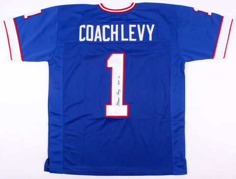 Marv Levy Signed Bills Jersey Inscribed "HOF '01" (JSA COA) 4x Super Bowl Coach