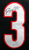 Roquan Smith Autographed Black College Style Jersey- Beckett W *Black