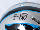 Luke Kuechly Autographed Panthers F/S Speed Authentic Helmet w/3Insc.-Beckett W