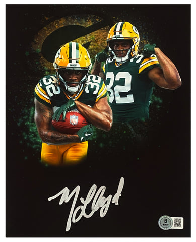 MarShawn Lloyd Autographed (Silver) Packers 8" x 10" Photo Collage Beckett