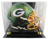 Donald Driver & Jordy Nelson Signed Flash F/S Speed Proline Helmet W/ Case BAS