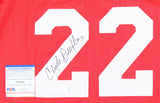 Clyde (The Glide) Drexler Signed Houston Rockets Throwback Jersey (PSA/DNA COA)