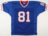 Peerless Price Signed Buffalo Bills Blue Jersey (Pro Player Hologram) All Pro WR