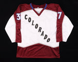 J. T. Compher Signed Avalanche Jersey (OKAuthentics) 2021-22 Stanley Cup Champ.