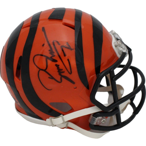 Boomer Esiason Autographed/Signed Cincinnati Bengals Mini Helmet Beckett 46673